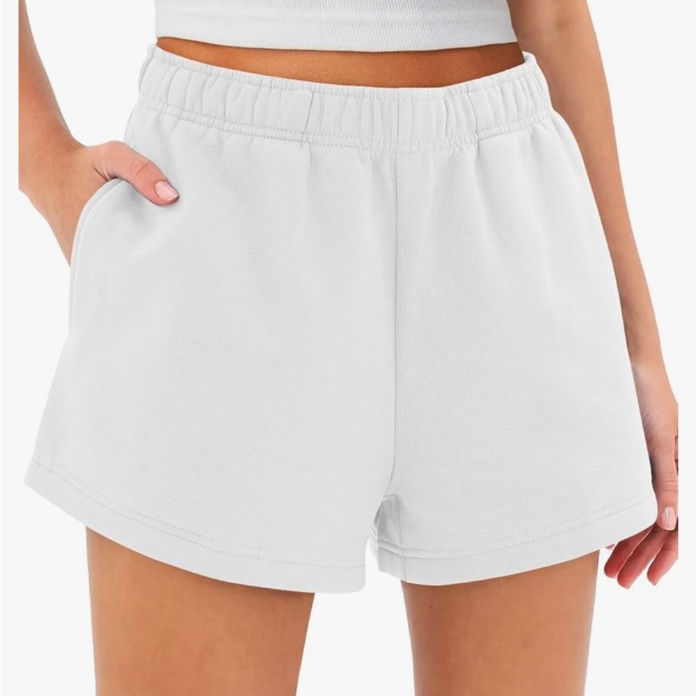 Amazon White Sweat Shorts